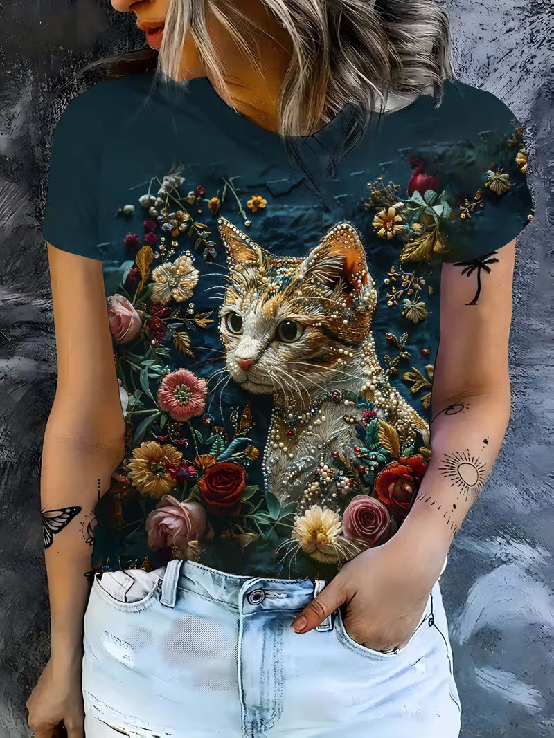 Wear "Blossoming Cat" with Pride