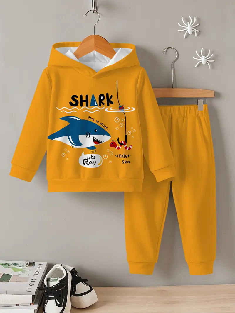 Baby Boys & Girls Hoodie Set shark rescuing