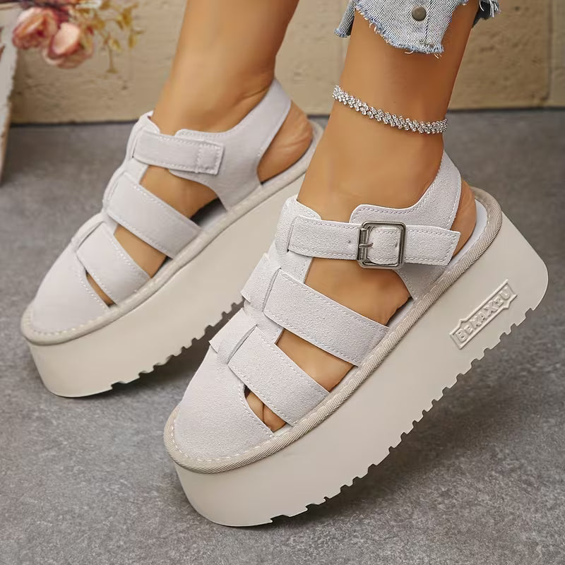 Trendy And Stylish Women'S Colorful Sandals Come in Various Fashionable Designs White
