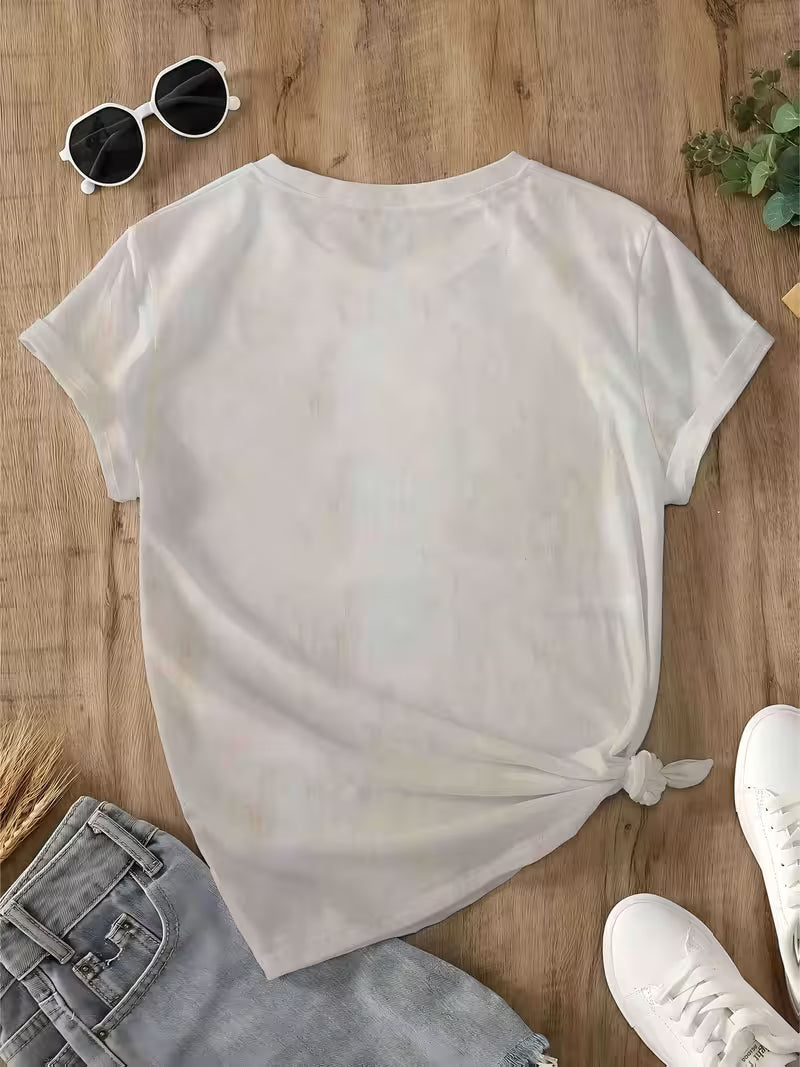 Cute 3D Embossed Black Cat Lavender Print Short Sleeve T-Shirt