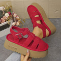Trendy And Stylish Women'S Colorful Sandals Come in Various Fashionable Designs Red