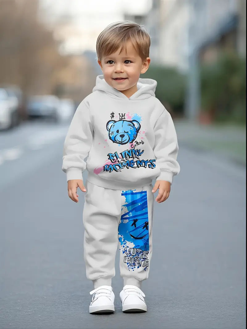 Baby Boys & Girls Hoodie Set featuring cartoon
