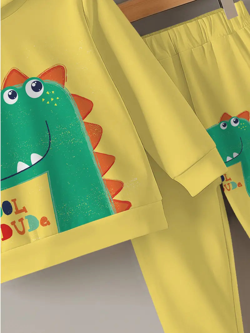 Baby Boys & Girls Hoodie Set Dinosaur-themed