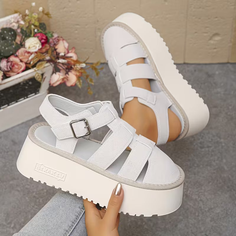 Trendy And Stylish Women'S Colorful Sandals Come in Various Fashionable Designs White