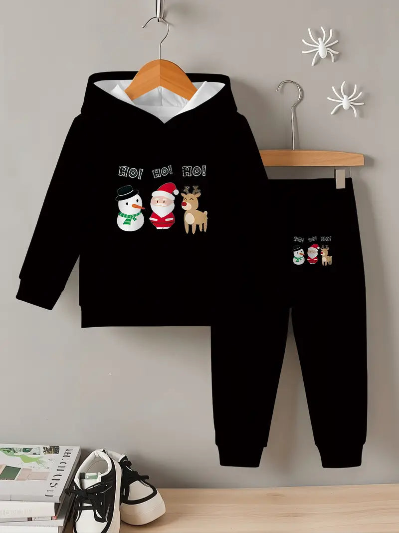 Baby Boys & Girls Hoodie Set Christmas snowman