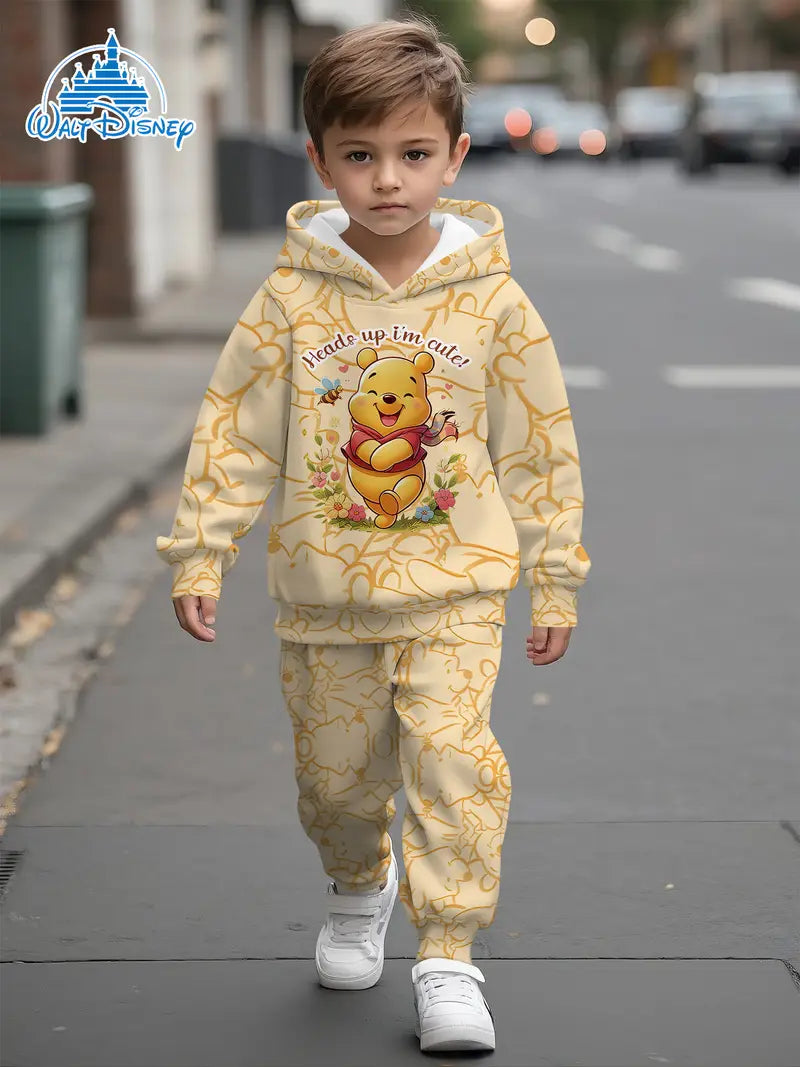 Baby Boys & Girls Hoodie Set Disney bee and bear