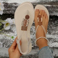 Ethnic Style Vintage Women's Flat Sandals, Women Shoes