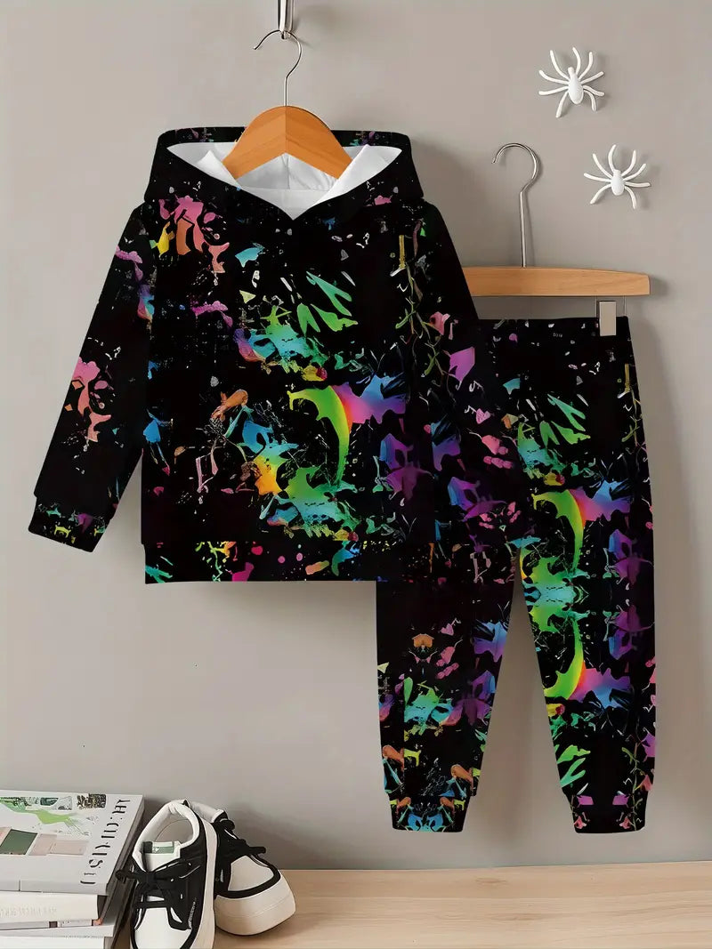 Baby Boys & Girls Hoodie Set colorful patterns