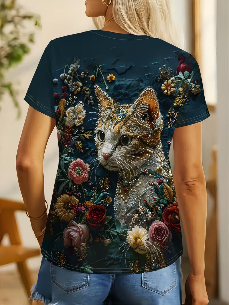 Wear "Blossoming Cat" with Pride