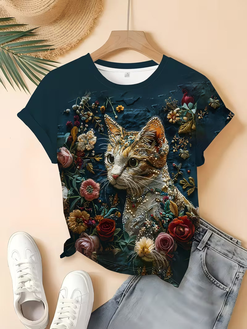 Wear "Blossoming Cat" with Pride