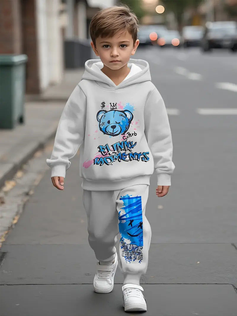 Baby Boys & Girls Hoodie Set featuring cartoon