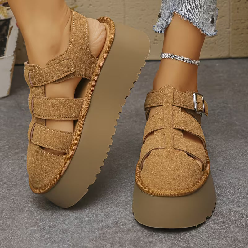 Trendy And Stylish Women'S Colorful Sandals Come in Various Fashionable Designs Brown