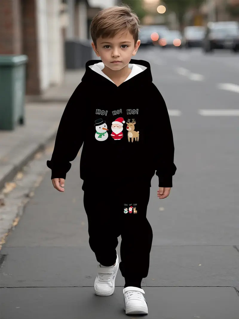 Baby Boys & Girls Hoodie Set Christmas snowman