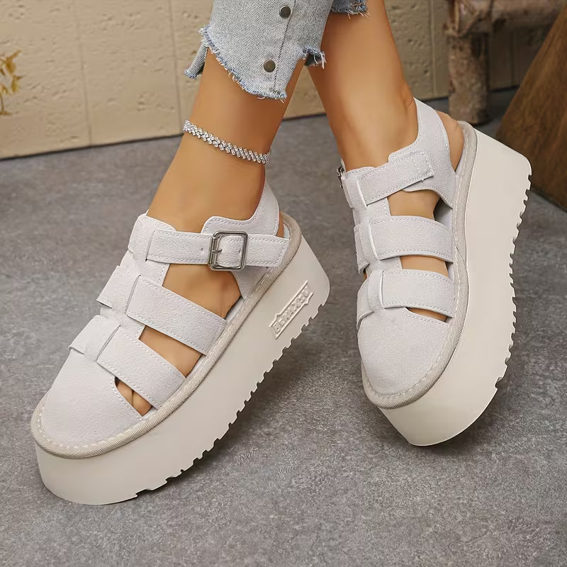 Trendy And Stylish Women'S Colorful Sandals Come in Various Fashionable Designs White
